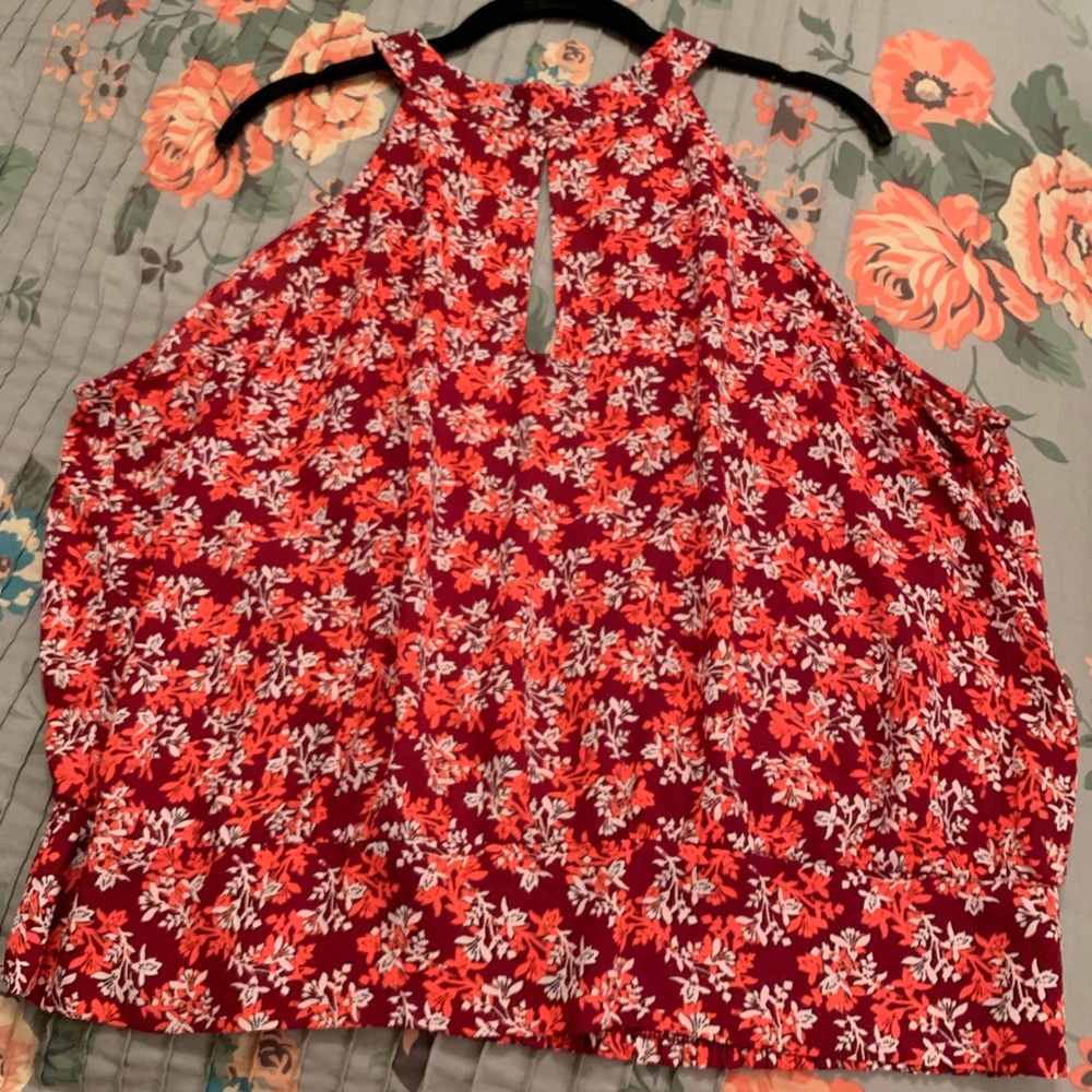 NWOT Express floral sleeveless top